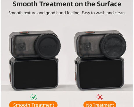 For DJI Osmo 360 Sunnylife Silicone Lens Cover Scratch-Proof Camera Cover Protector Protective Lens Guard Protector