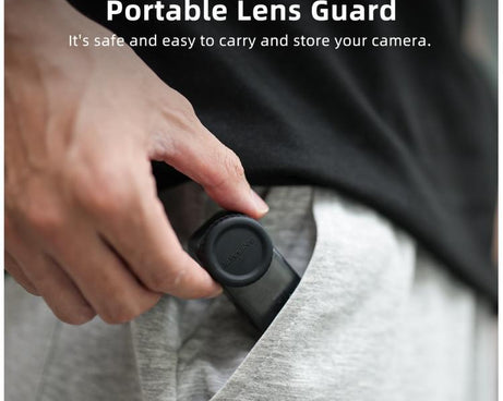 For DJI Osmo 360 Sunnylife Silicone Lens Cover Scratch-Proof Camera Cover Protector Protective Lens Guard Protector