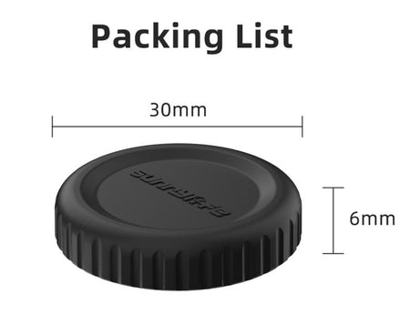 For DJI Osmo 360 Sunnylife Silicone Lens Cover Scratch-Proof Camera Cover Protector Protective Lens Guard Protector