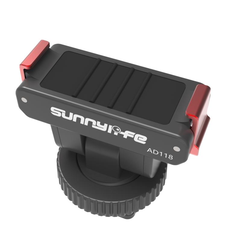 Sunnylife AD118 Sunnylife Cold Shoe Magnetic Quick Release Adapter Mount 1/4 180 Tilt Adjustable Selfie Stick Adapter Stand For DJI Osmo 360 / Action 5 Pro / 4 / 3, AD118