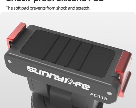 Sunnylife AD118 Sunnylife Cold Shoe Magnetic Quick Release Adapter Mount 1/4 180 Tilt Adjustable Selfie Stick Adapter Stand For DJI Osmo 360 / Action 5 Pro / 4 / 3, AD118