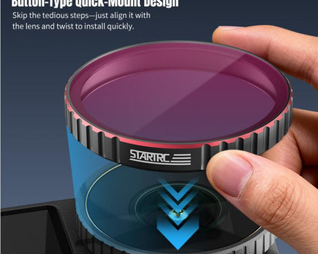 For DJI Osmo Action 6 STARTRC 4 in 1 CPL ND8 ND16 ND32 Camera Lens Filter, For DJI Osmo Action 6