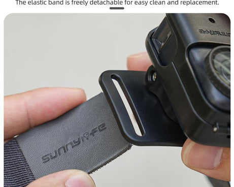 For DJI Osmo Nano Sunnylife 360 Rotation Vertical-Horizontal Head Strap with Adapter Adjustable Head Lanyard Braided Safe Rope