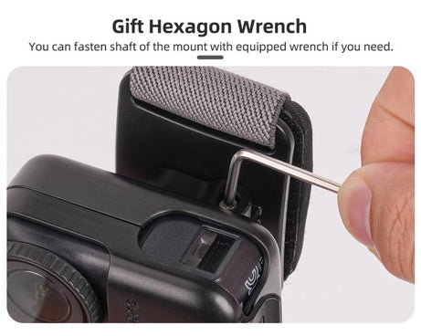 For DJI Osmo Nano Sunnylife 360 Rotation Vertical-Horizontal Head Strap with Adapter Adjustable Head Lanyard Braided Safe Rope
