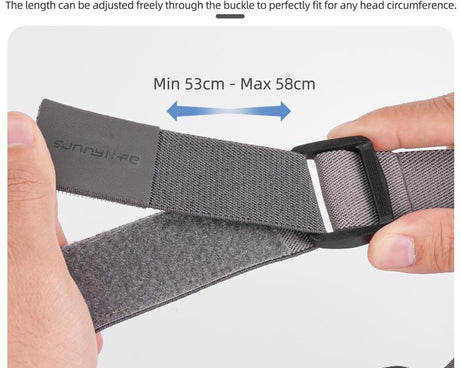 For DJI Osmo Nano Sunnylife 360 Rotation Vertical-Horizontal Head Strap with Adapter Adjustable Head Lanyard Braided Safe Rope