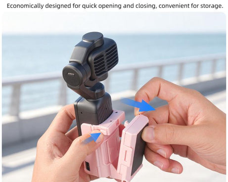 For DJI Osmo Pocket 4P / 4 Sunnylife Handheld Magnetic Mount with Filter Box Tabletop Base Bracket Angles Adjustable Holder, OP4-ZJ185