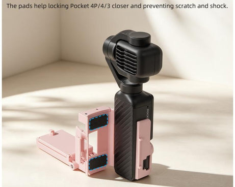 For DJI Osmo Pocket 4P / 4 Sunnylife Handheld Magnetic Mount with Filter Box Tabletop Base Bracket Angles Adjustable Holder, OP4-ZJ185