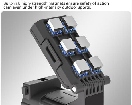 For DJI Osmo Pocket 4P / 4 Sunnylife Handheld Magnetic Mount with Filter Box Tabletop Base Bracket Angles Adjustable Holder, OP4-ZJ185