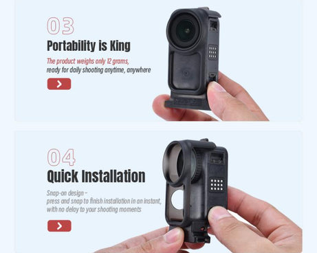 For DJI Osmo Nano STARTRC Vertical-Horizontal Protective Frame Adapter Mount