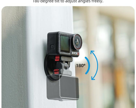 Sunnylife Quick-Release Magnetic Base Mount 1/4 180 Tilt Adjustable Tabletop Base Bracket For DJI Osmo 360 / Action 5 Pro / 4 / 3 / 2, DZ-140 For DJI Osmo 360 / Action 5 Pro