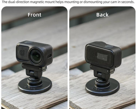 Sunnylife Quick-Release Dual-Direction Magnetic Base Mount 1/4 180 Tilt Adjustable Tabletop Base Bracket For DJI Osmo Nano / Action 6, DZ-141 For DJI Osmo Nano / Action 6