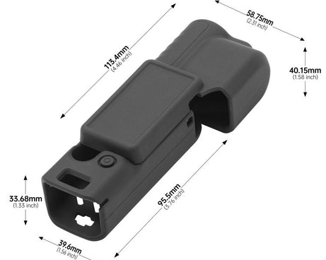 For DJI Osmo Pocket 4 STARTRC 2 in 1 Body Gimbal Lens Silicone Case