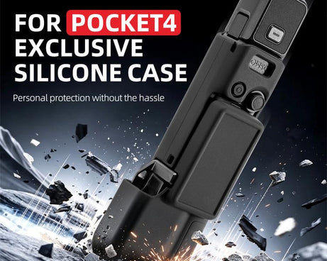 For DJI Osmo Pocket 4 STARTRC 2 in 1 Body Gimbal Lens Silicone Case