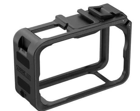 For DJI Osmo Action 6 STARTRC Plastic Cage Vertical-Horizontal Expansion Adapter Frame with Cold Shoe, For DJI Osmo Action 6 Plastic Cage