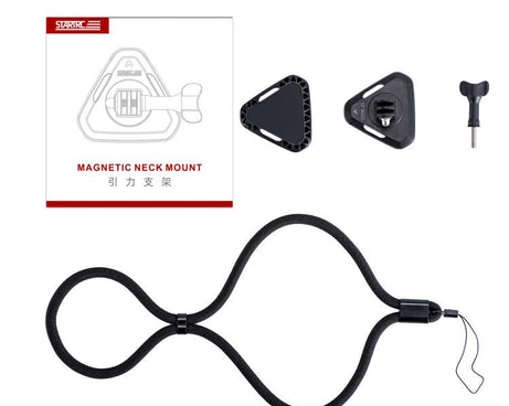 STARTRC Action Camera Magnetic Neck Mount Holder Vlog POV Neck Strap