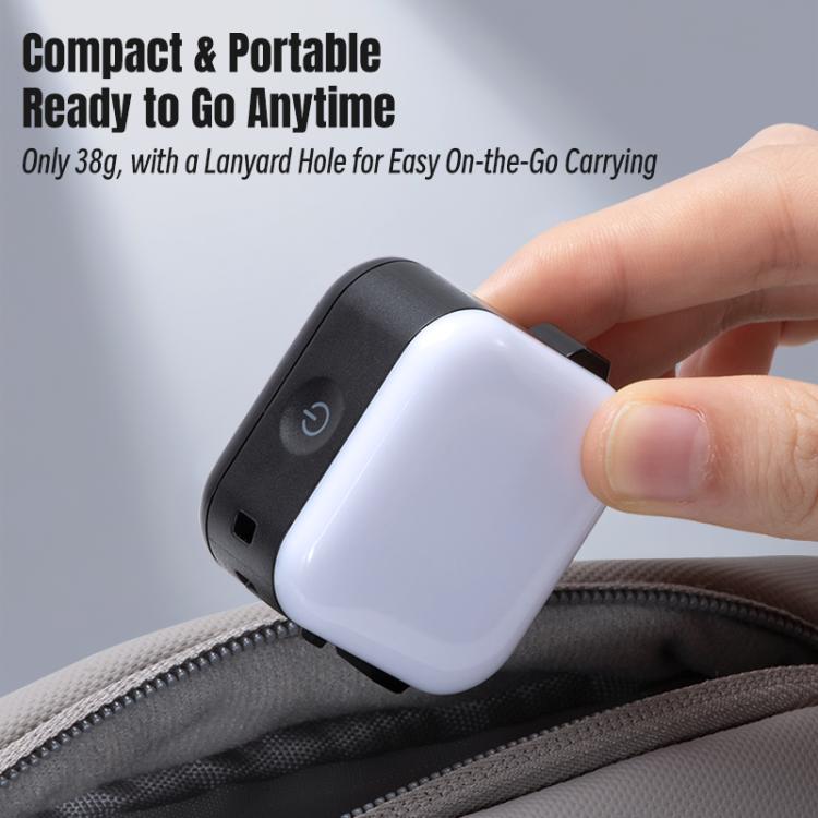 For DJI Osmo Pocket 3 STARTRC Cat Ears Magnetic Three Colors LED Fill Light with Fixed Clamp