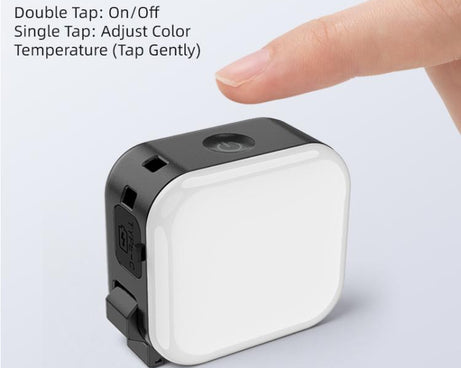 For DJI Osmo Pocket 3 STARTRC Cat Ears Magnetic Three Colors LED Fill Light with Fixed Clamp