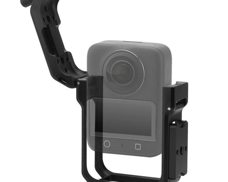For DJI Osmo 360 YELANGU Metal Protective Cage Expansion Frame with Horizontal Mount Base, Cage with Horizontal Mount Base