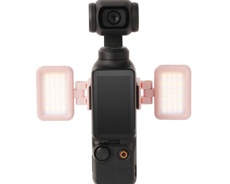 For DJI Osmo Pocket 3 Sunnylife Adjustable LED Video Light Quick-Release Fill Light Tri-Color Dimmable Portable Fill Lamp