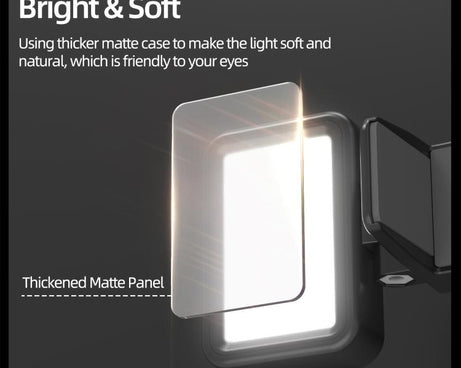 For DJI Osmo Pocket 3 Sunnylife Adjustable LED Video Light Quick-Release Fill Light Tri-Color Dimmable Portable Fill Lamp
