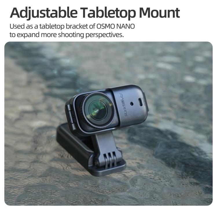 For DJI Osmo Nano Sunnylife Magnetic Mount 360 Degreee Rotation Angles Adjustable Tabletop Base Bracket