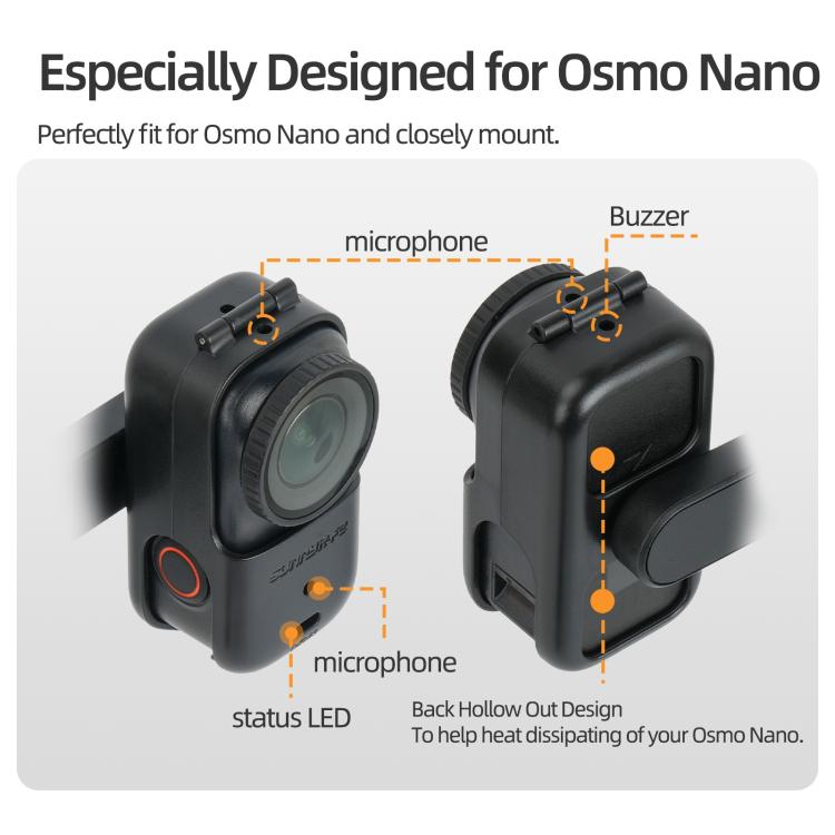 For DJI Osmo Nano Sunnylife Magnetic Mount 360 Degreee Rotation Angles Adjustable Tabletop Base Bracket