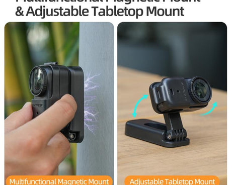 For DJI Osmo Nano Sunnylife Magnetic Mount 360 Degreee Rotation Angles Adjustable Tabletop Base Bracket