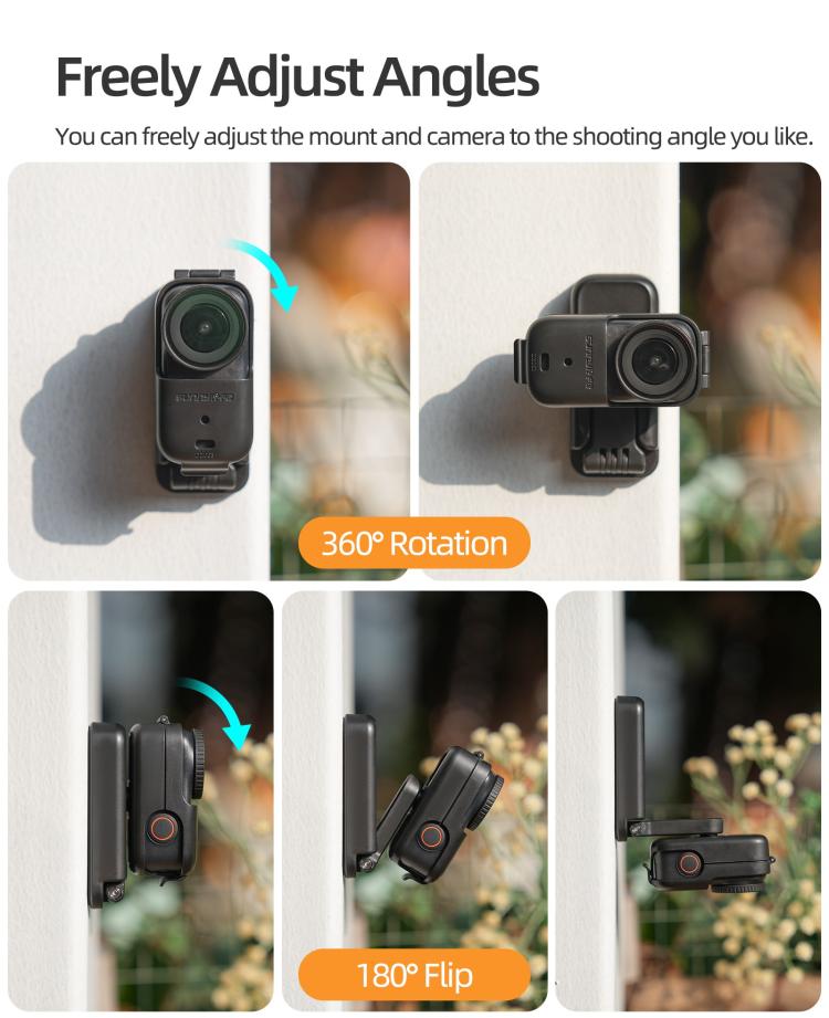 For DJI Osmo Nano Sunnylife Magnetic Mount 360 Degreee Rotation Angles Adjustable Tabletop Base Bracket