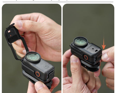 For DJI Osmo Nano Sunnylife Backpack Clip Action Camera Clamp 360 Degree Rotation Vertical-Horizontal Mount