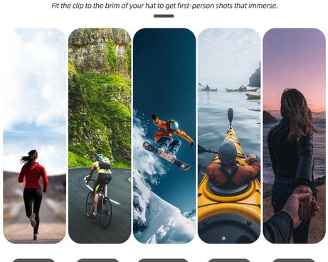 For DJI Osmo Nano Sunnylife Baseball Hat Clip Mount Baseball Cap Clamp Quick Release Mount Camera POV Vlog Holder