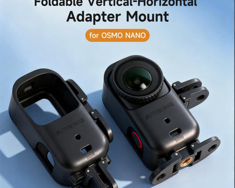 For DJI Osmo Nano Sunnylife Foldable Vertical-Horizontal Adapter Mount Protective Frame Mounting Brackets Housing Cover