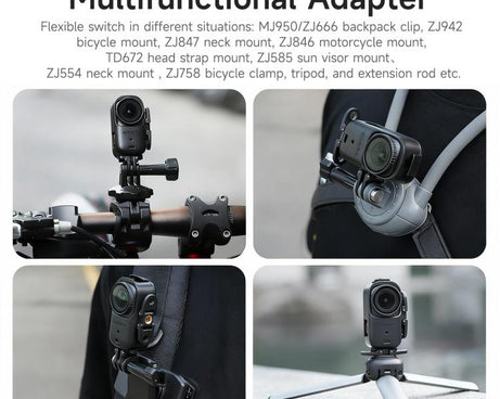 For DJI Osmo Nano Sunnylife Foldable Vertical-Horizontal Adapter Mount Protective Frame Mounting Brackets Housing Cover