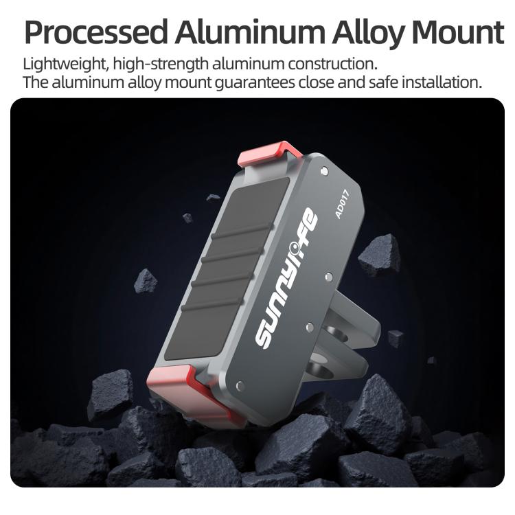 Sunnylife Metal Magnetic Quick Release Adapter Mount Foldable Cam Stand 1/4 Adapter For DJI Osmo Nano / Osmo 360 / Action 5 Pro / 4 / 3
