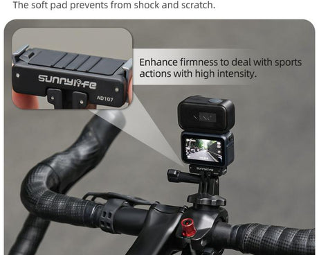 For DJI Osmo 360 Sunnylife Dual-Direction Magnetic Mount Quick-Release 1/4 Screw Foldable 2-prong Design Adapter Mount