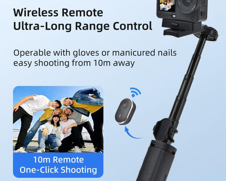 STARTRC 3-in-1 Action Camera Grip with Remote Tripod Stand