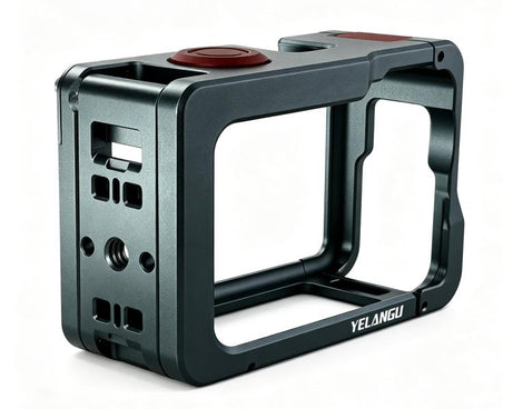 For DJI Osmo Action 6 YELANGU Metal Camera Cage with Dual-Opening, LWAC6-1