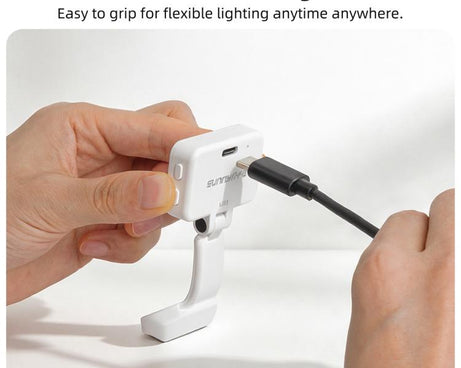 For DJI Osmo Pocket 4 Sunnylife Magnetic LED Video Light Adjustable Fill Light Tri-Color Dimmable Portable Fill Lamp