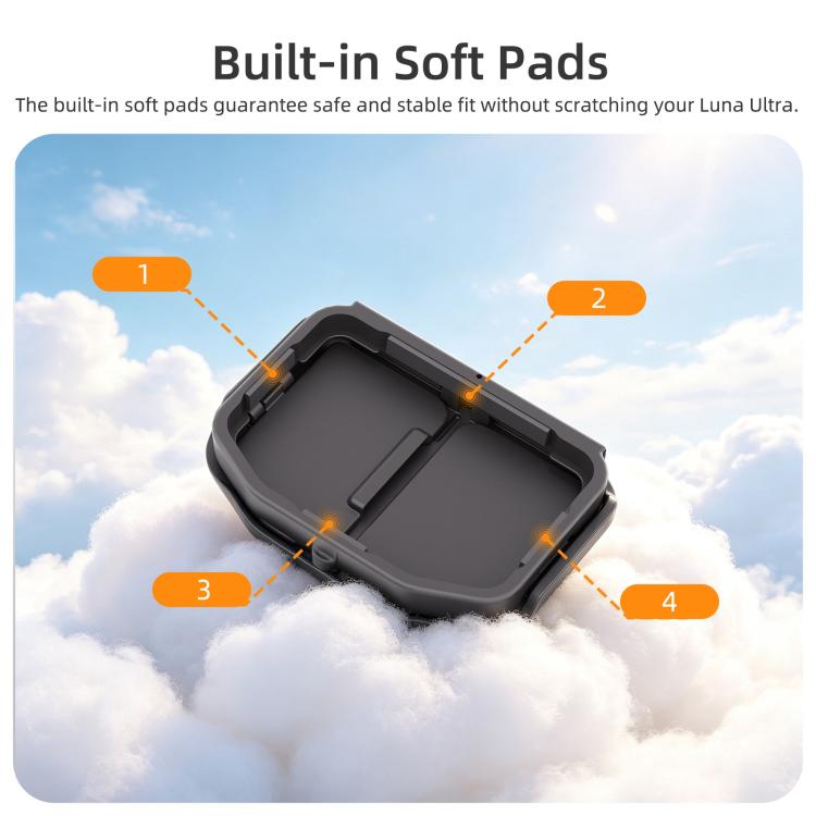 For Insta360 Luna Ultra Sunnylife Magnetic Screen Sun Hood Guard Foldable Screen Monitor Cover Protector, For Insta360 Luna Ultra