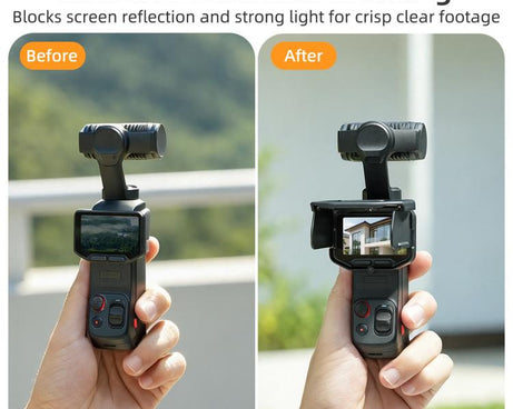 For Insta360 Luna Ultra Sunnylife Magnetic Screen Sun Hood Guard Foldable Screen Monitor Cover Protector, For Insta360 Luna Ultra