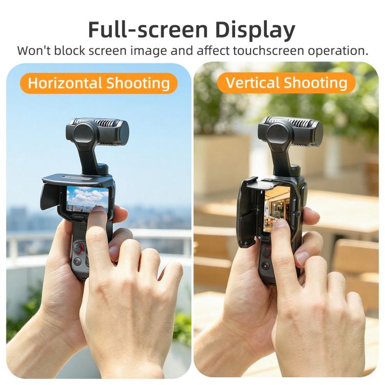 For Insta360 Luna Ultra Sunnylife Magnetic Screen Sun Hood Guard Foldable Screen Monitor Cover Protector, For Insta360 Luna Ultra