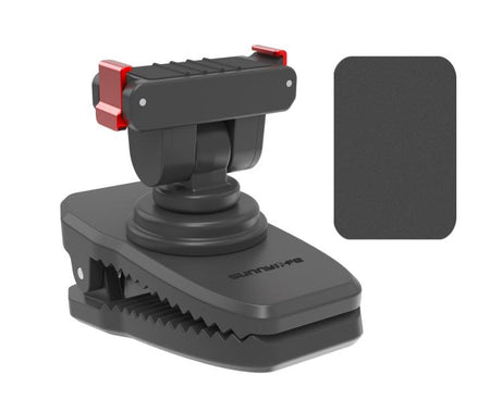 Sunnylife Magnetic Quick-Release Backpack Clip Action Camera Clamp Vertical-Horizontal Mount for DJI Osmo 360 / Action 5 Pro / 4 / 3 / 2