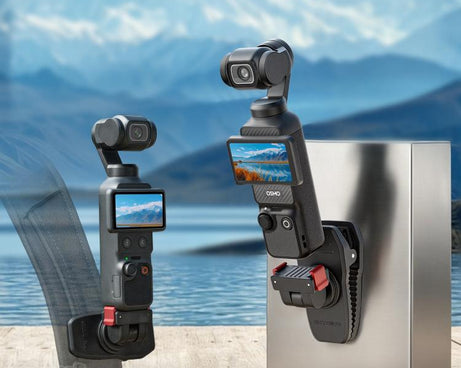 For DJI Osmo Pocket 4 / 3 Sunnylife Magnetic Quick-Release Adjustable Backpack Clip Action Camera Clamp Vertical-Horizontal Mount, For DJI Osmo Pocket 4 / 3 Vertical-Horizontal Mount
