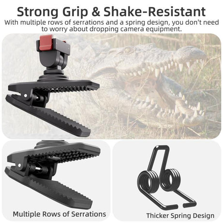 For DJI Osmo Pocket 4 / 3 Sunnylife Magnetic Quick-Release Adjustable Backpack Clip Action Camera Clamp Vertical-Horizontal Mount, For DJI Osmo Pocket 4 / 3 Vertical-Horizontal Mount