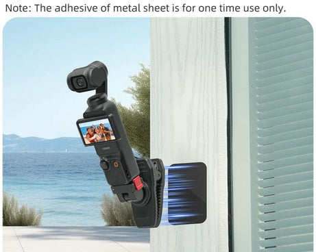 For DJI Osmo Pocket 4 / 3 Sunnylife Magnetic Quick-Release Adjustable Backpack Clip Action Camera Clamp Vertical-Horizontal Mount, For DJI Osmo Pocket 4 / 3 Vertical-Horizontal Mount