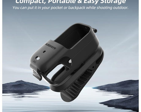 For DJI Osmo Nano Sunnylife Backpack Clip Action Camera Clamp 360 Rotation Vertical-Horizontal Mount 90 Tilt Upgraded Backpack Clip