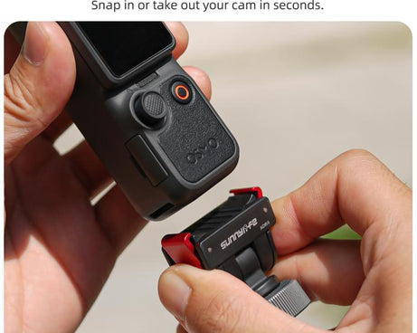 For DJI Osmo Pocket 4 / 3 Sunnylife Quick Release Adapter Mount 1/4 inch Interface 180 Degree Tilt Selfie Stick Adapter Stand, AD159 For DJI Osmo Pocket 4 / 3