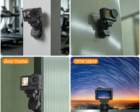 Sunnylife Magnetic Quick-Release Backpack Clip Adjustable Action Camera Clamp Vertical-Horizontal Mount for DJI Osmo Nano / Action 6, MJ-172 For DJI Osmo Nano / Action 6