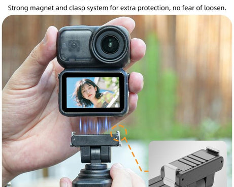Sunnylife Magnetic Quick-Release Backpack Clip Adjustable Action Camera Clamp Vertical-Horizontal Mount for DJI Osmo Nano / Action 6, MJ-172 For DJI Osmo Nano / Action 6