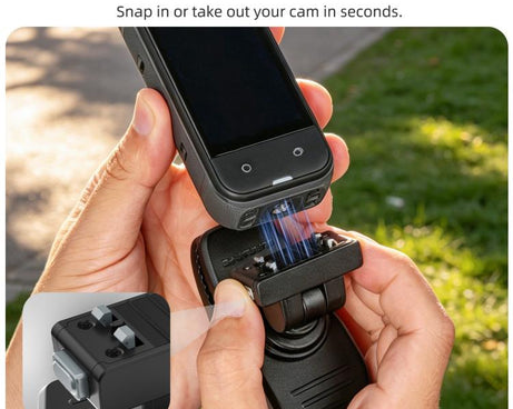 Sunnylife Magnetic Quick-Release Backpack Clip Action Camera Clamp Vertical-Horizontal Mount for Insta360 X4 Air / X5 / Ace / Ace Pro 2 / 1, For Insta360 X4 Air / X5 / Ace / Ace Pro 2 / 1