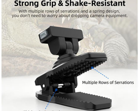 Sunnylife Magnetic Quick-Release Backpack Clip Action Camera Clamp Vertical-Horizontal Mount for Insta360 X4 Air / X5 / Ace / Ace Pro 2 / 1, For Insta360 X4 Air / X5 / Ace / Ace Pro 2 / 1